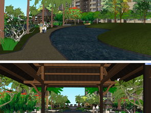 精品小區景觀su模型設計圖下載 圖片27.47mb 植物景觀庫 su模型